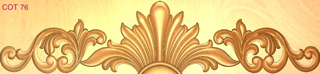 COT DESIGNS - COT-76 Elegant Floral Crown Molding 3D Relief